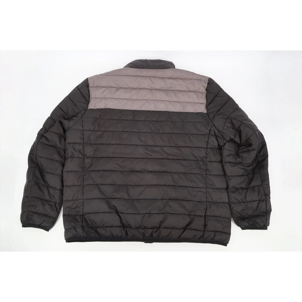 True‎ Religon Jacket Mens XXL Black Light Puffer Quilted Full Zip Size 2XL